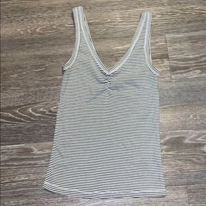 Striped v neck tank